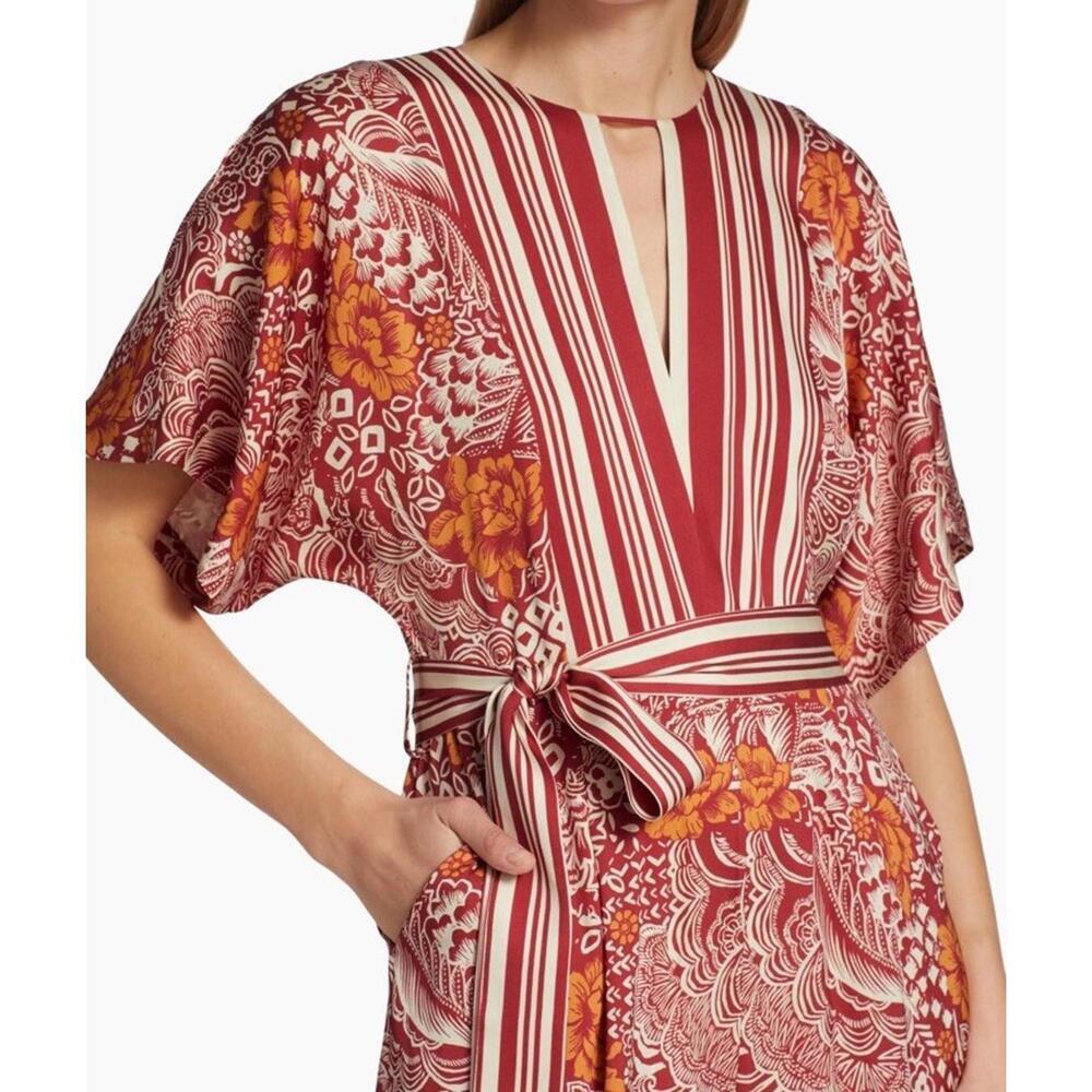 $595 Elie Tahari The Ines Silk-Blend Jumpsuit Women's Size 4 - Picture 2 of 7